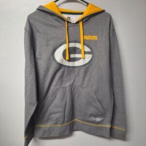 NFL Green Bay Packers Hoodie Sweatshirt Yellow Gray‎ Football Wisconsin